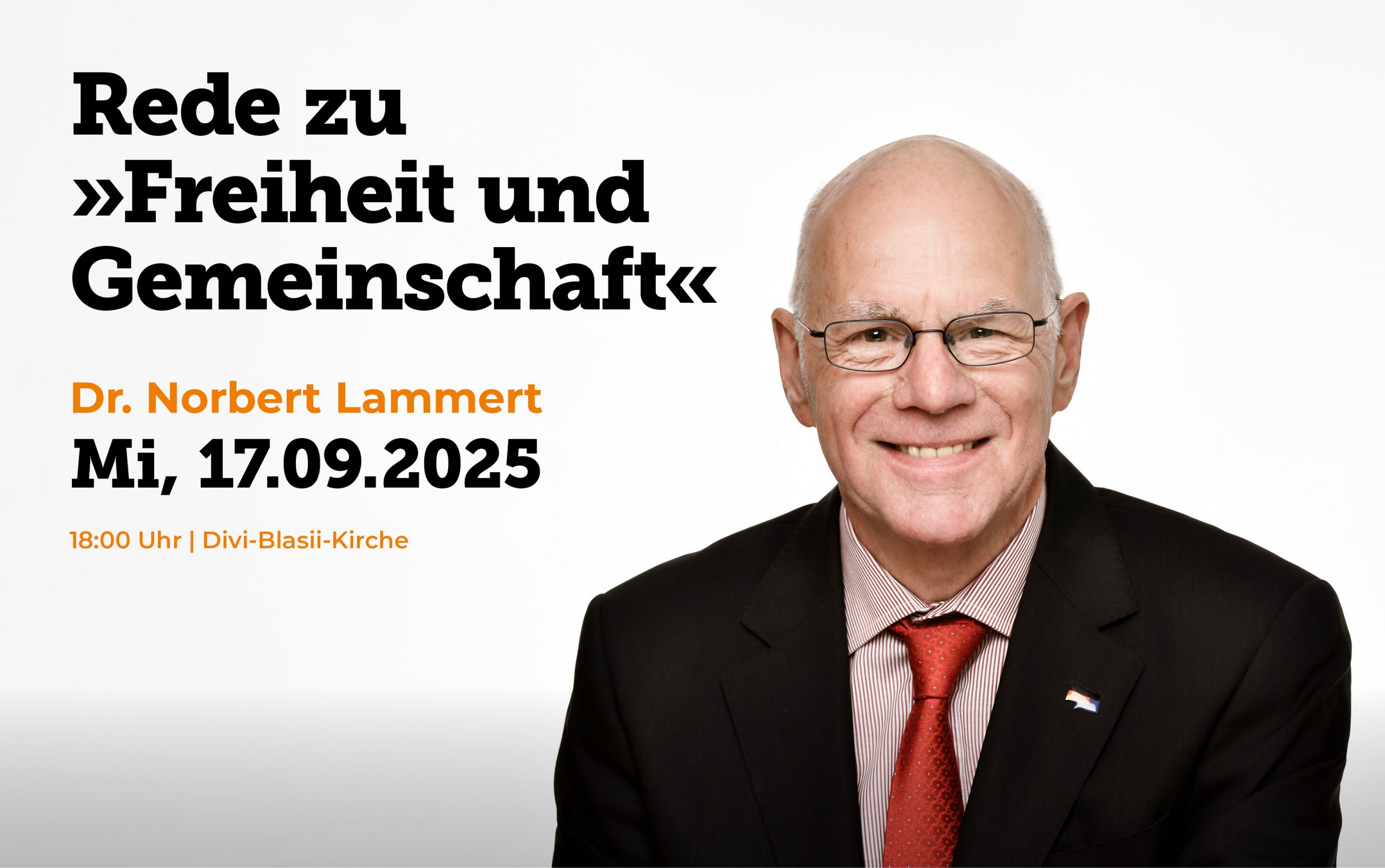 Rede zu Freiheit und Gemeinschaft