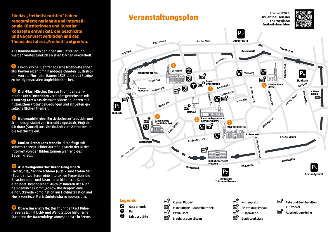 Freiheitsleuchten Übersichtskarte