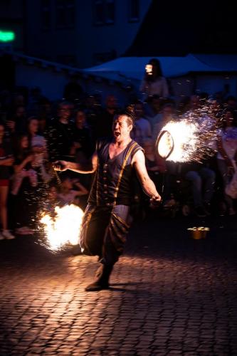 Feuershow am Untermarkt