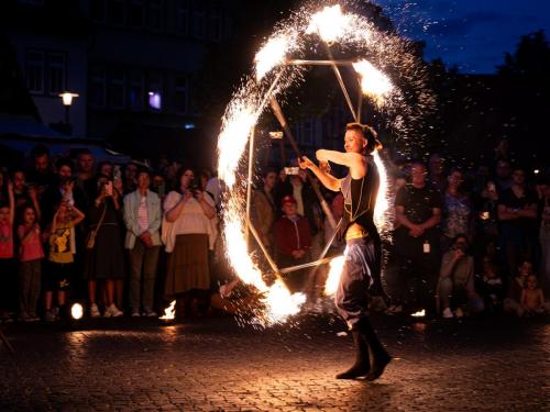 Feuershow am Untermarkt