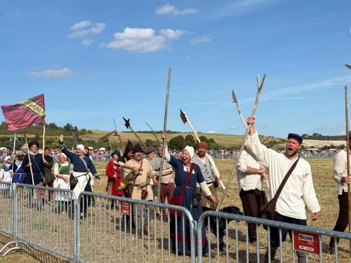 Bauernheer beim Einzug, Bauernschlacht in Bad Frankenhausen 07.09.2025